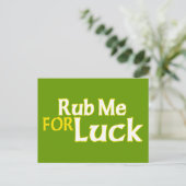 Carte Postale Rub Me for Luck (Debout devant)