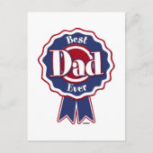 Carte Postale Ruban Best Papa Ever (Devant)