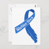 Carte Postale Ruban cou de la Paruline (Devant / Derrière)