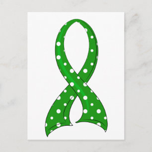 Carte Postale Ruban de la Polka Dot Traumatic Brain Injury TBI