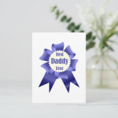 Carte Postale ruban de récompense du prix Best Daddy Ever pour p (Debout devant)
