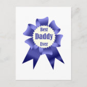 Carte Postale ruban de récompense du prix Best Daddy Ever pour p (Devant)