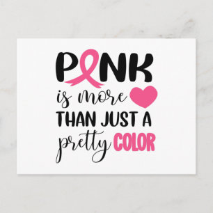 Carte Postale Ruban de sensibilisation au cancer du sein rose