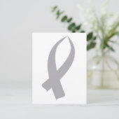 Carte Postale Ruban de sensibilisation (gris) (Debout devant)