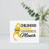 Carte Postale Ruban du Mois de la sensibilisation au cancer de l (Debout devant)