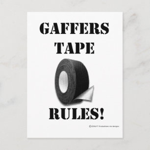 Carte Postale Ruban Gaffer Règles