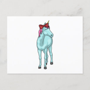 Carte Postale Ruban Licorne