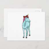 Carte Postale Ruban Licorne (Devant / Derrière)