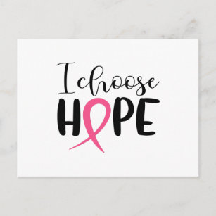 Carte Postale Ruban pour cancer du sein