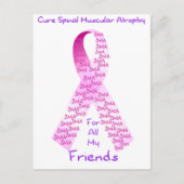 Carte Postale Ruban pour SMA (Devant)