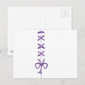 Carte Postale Ruban pourpre (Devant / Derrière)