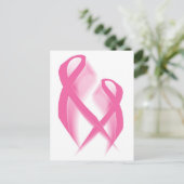 Carte postale Ruban rose (Debout devant)