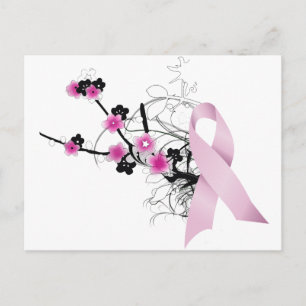 Carte Postale Ruban rose cerisier