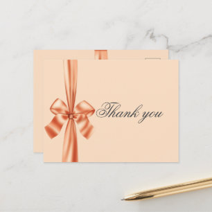 Carte Postale Ruban Satin Péché Mariage Merci