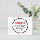 Carte Postale Ruban Tribal Survivor Tumor (Debout devant)