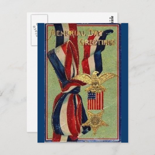 Carte Postale Rubans commémoratifs (Devant / Derrière)