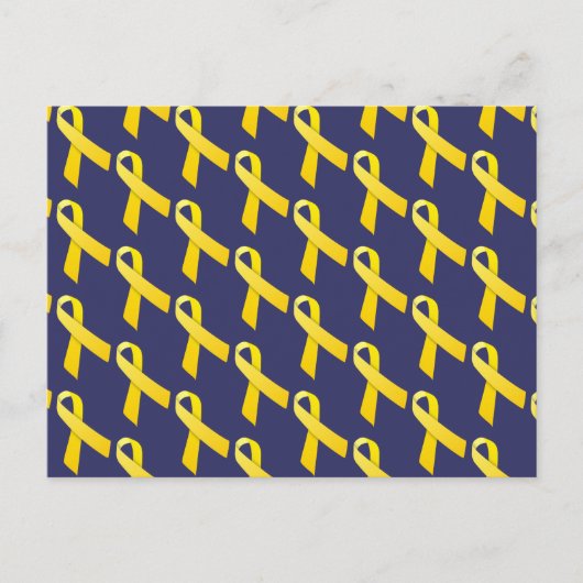 Carte Postale Rubans jaunes (Devant)