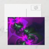 Carte Postale Rubans violets Imp, Violet et Magenta (Devant / Derrière)