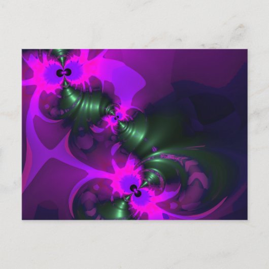 Carte Postale Rubans violets Imp, Violet et Magenta (Devant)