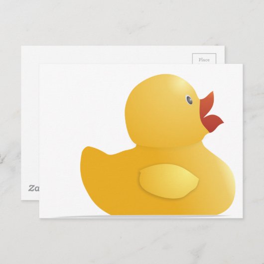 Carte Postale Rubberduck jaune (Devant / Derrière)