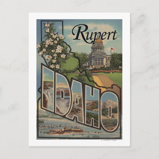 Carte Postale Rubert, Idaho Grandes ScènesRubert, ID (Devant)