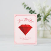 Carte Postale Rubis. Bijou. 40 ans de mariage (Debout devant)