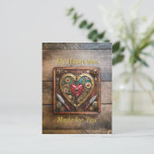 Carte Postale Rubis Coeur Steampunk Et Daggers Pour Les Guerrier (Debout devant)