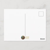 Carte Postale Rubis Coeur Steampunk Et Daggers Pour Les Guerrier (Dos)