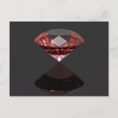Carte Postale Ruby à diamant rouge (Devant)