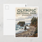 Carte Postale Ruby Beach Forks Washington (Devant / Derrière)