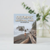 Carte Postale Ruby Beach Forks Washington (Debout devant)