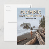 Carte Postale Ruby Beach Forks Washington (Devant / Derrière)