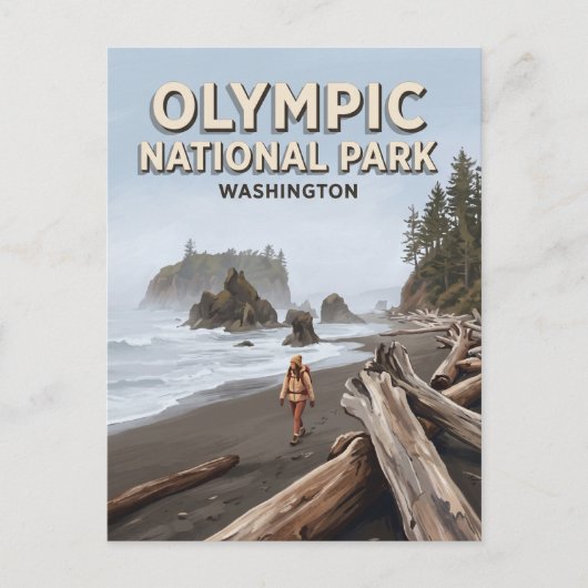 Carte Postale Ruby Beach Forks Washington (Devant)