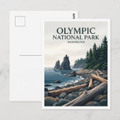 Carte Postale Ruby Beach Forks Washington (Devant / Derrière)