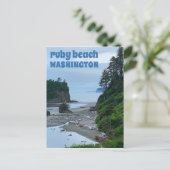 Carte Postale Ruby Beach Washington Tourisme olympique Twilight (Debout devant)