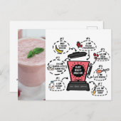 Carte postale Ruby Boost Smoothie Recette (Devant / Derrière)