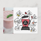 Carte postale Ruby Boost Smoothie Recette (Devant)