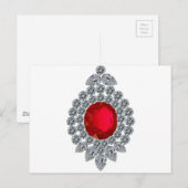Carte Postale Ruby Brooch (Devant / Derrière)