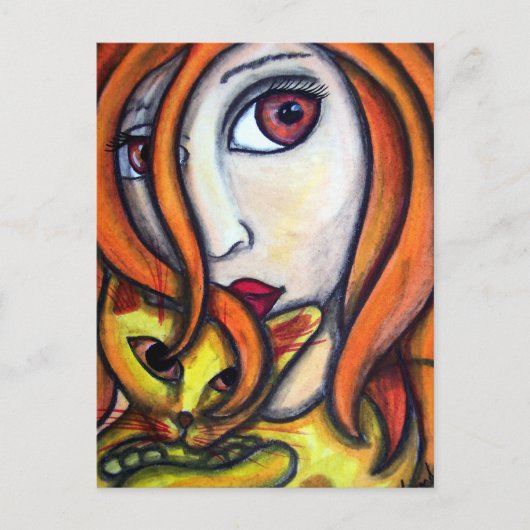 Carte Postale Ruby et ses chats (Devant)