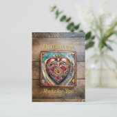 Carte Postale Ruby Pomegranate Heart Steampunk Series (Debout devant)