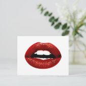 Carte Postale Ruby Red Lips (Debout devant)