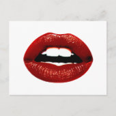 Carte Postale Ruby Red Lips (Devant)