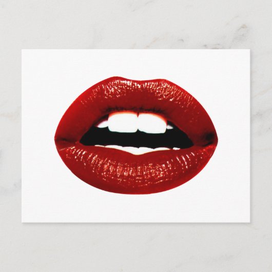 Carte Postale Ruby Red Lips (Devant)
