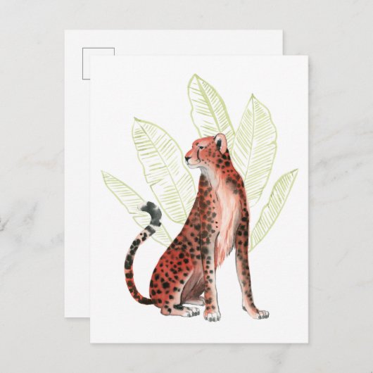 Carte Postale Ruby Runner Leopard (Devant / Derrière)