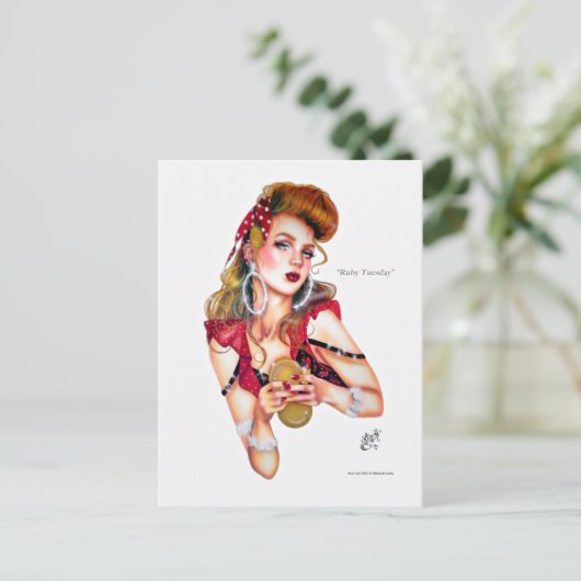 Carte Postale Ruby Tuesday par Elizabeth Austin Postcard (Debout devant)