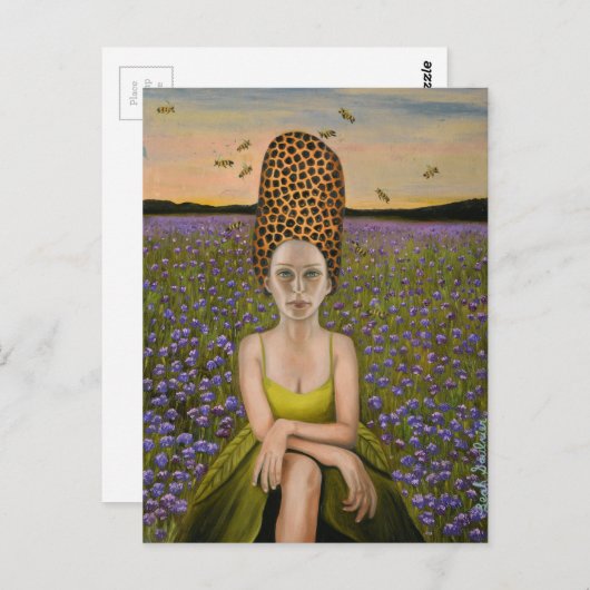 Carte Postale ruche (Devant / Derrière)