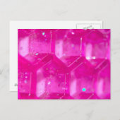 Carte Postale ruches roses Abstraites (Devant / Derrière)