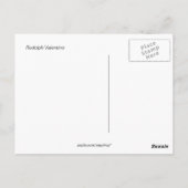 Carte Postale Rudolph Valentino photo vintage (Dos)