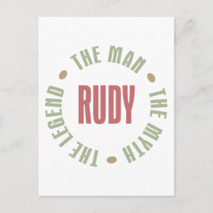 Carte Postale Rudy l'homme le mythe la légende