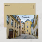 Carte Postale Rue à Luxembourg (Devant / Derrière)